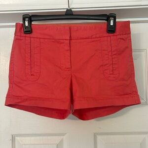 J Crew - coral pink shorts - size 0